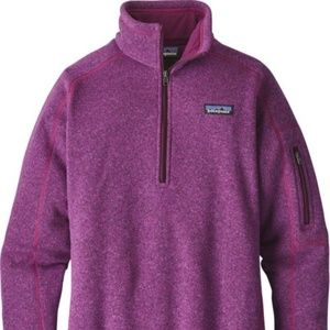 Patagonia Women 1/4 Zip Better Sweater ikat Purple